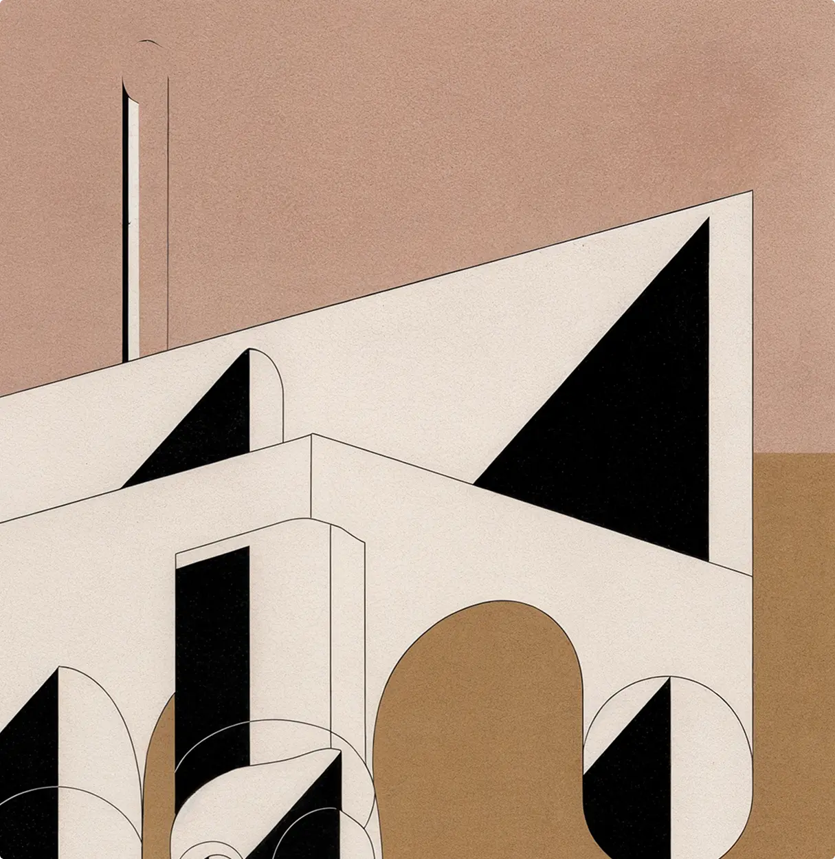 A pixelated image of an orange and white cat lying down, looking to the side, with blurred greenery in the background